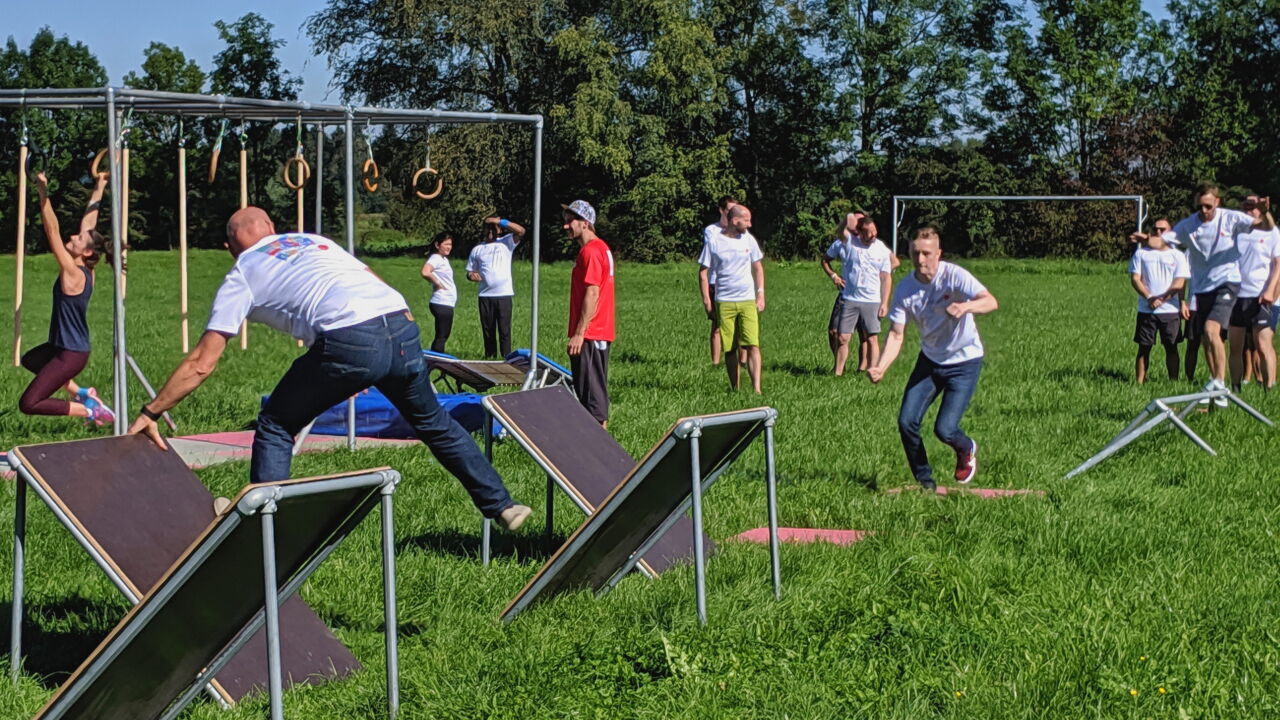 Ninja Warrior Parkour Firmenevent